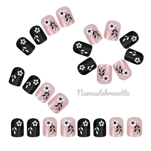 2/$16 Floral Short Press On Nails - Picture 4 of 17